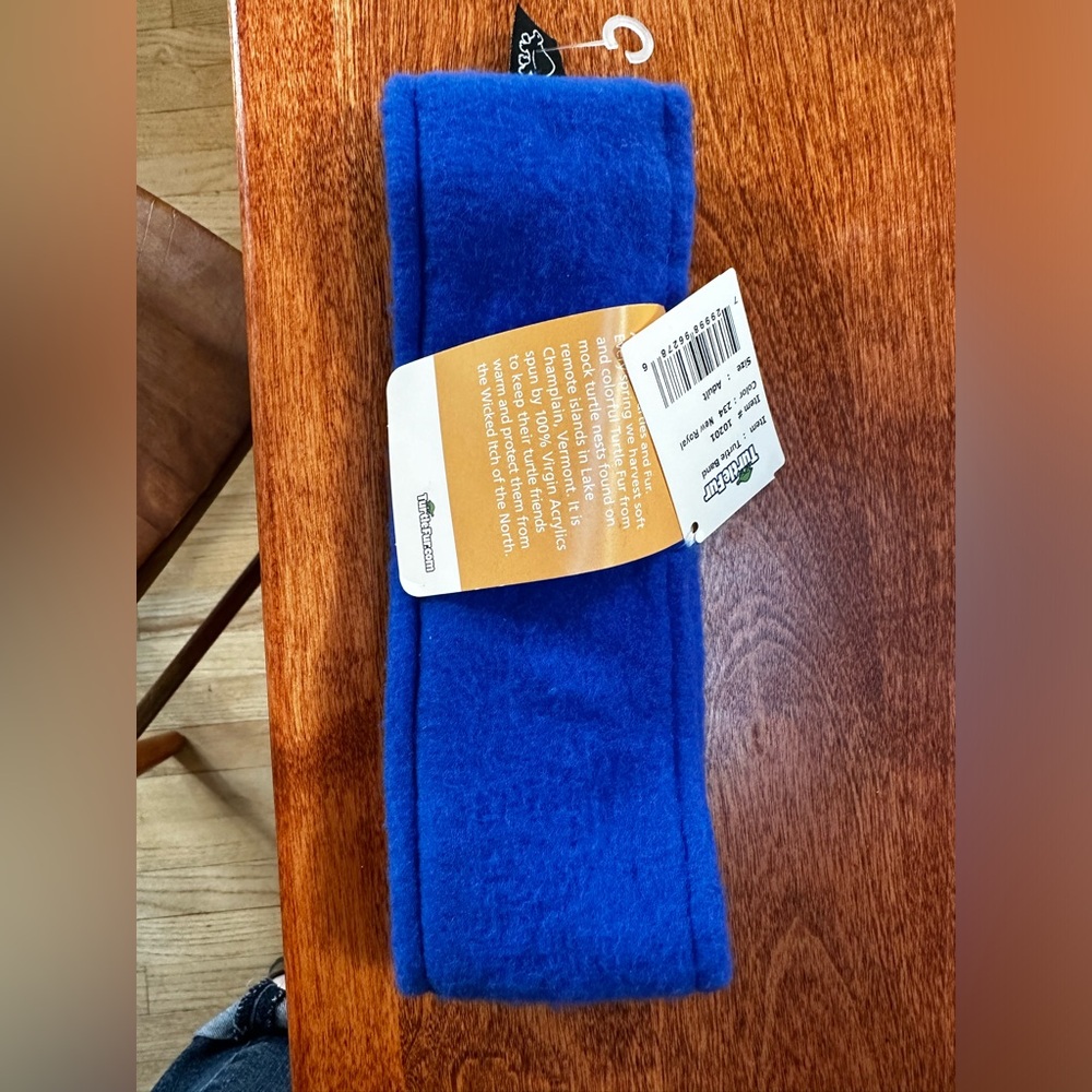 NWT Adult Turtlefur Fleece Headband Royal Blue